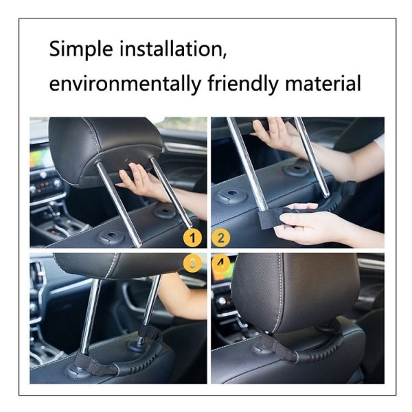 Off-Road Vehicle Seat Back Auxiliary Handle Convertible Frame Grab Handle Roof Armrest, Specification: Seat Back Handle - Image 7