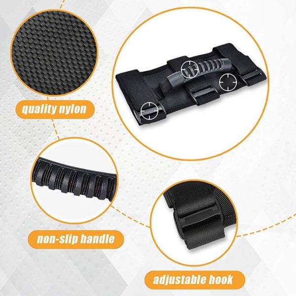 Off-Road Vehicle Seat Back Auxiliary Handle Convertible Frame Grab Handle Roof Armrest, Specification: Frame Handle - Image 3