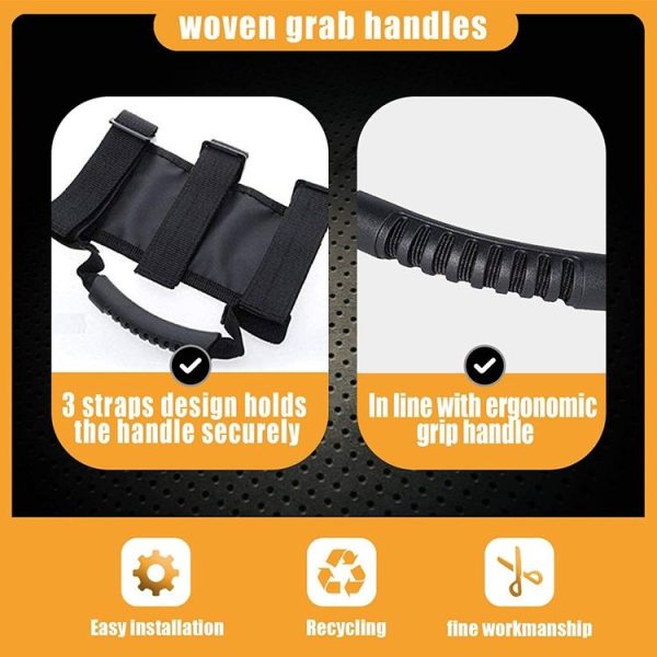 Off-Road Vehicle Seat Back Auxiliary Handle Convertible Frame Grab Handle Roof Armrest, Specification: Frame Handle - Image 4