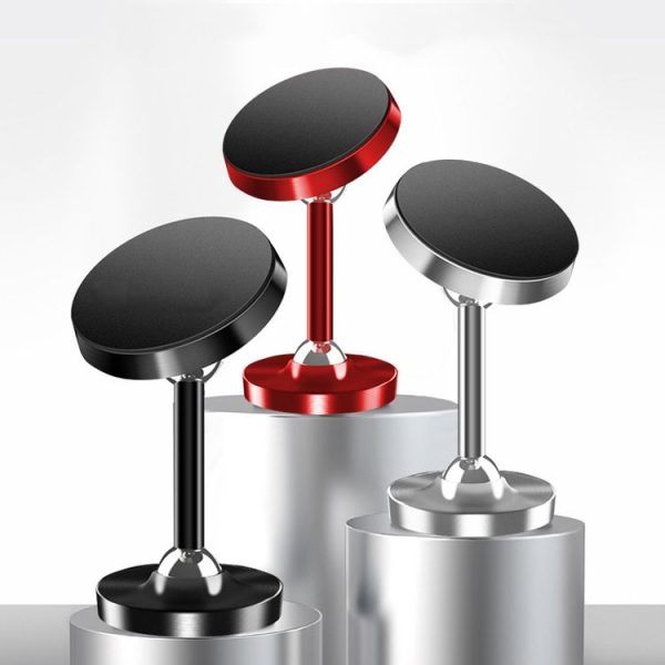 ZZ078 High-Feet Double-Ball Phone Bracket Car Magnetic Lazy Phone Holder (Black) - Image 2