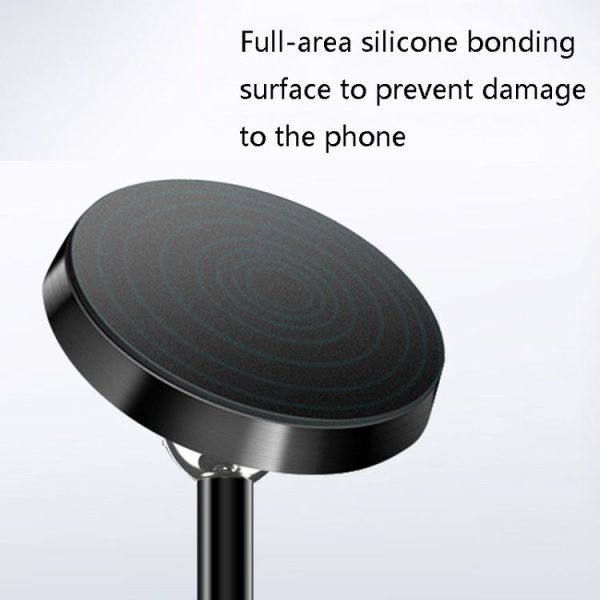 ZZ078 High-Feet Double-Ball Phone Bracket Car Magnetic Lazy Phone Holder (Black) - Image 5