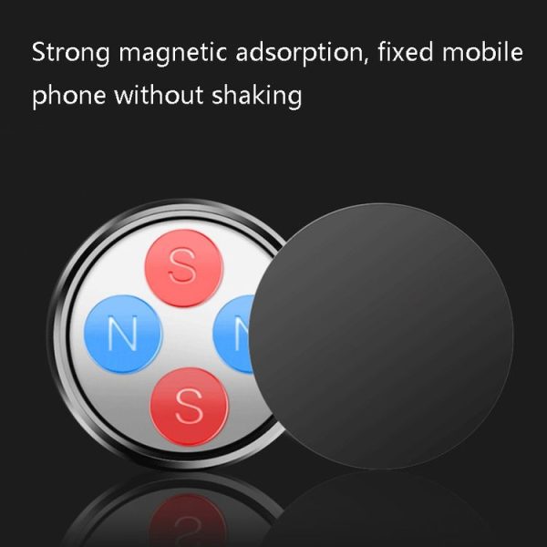 ZZ078 High-Feet Double-Ball Phone Bracket Car Magnetic Lazy Phone Holder (Black) - Image 6