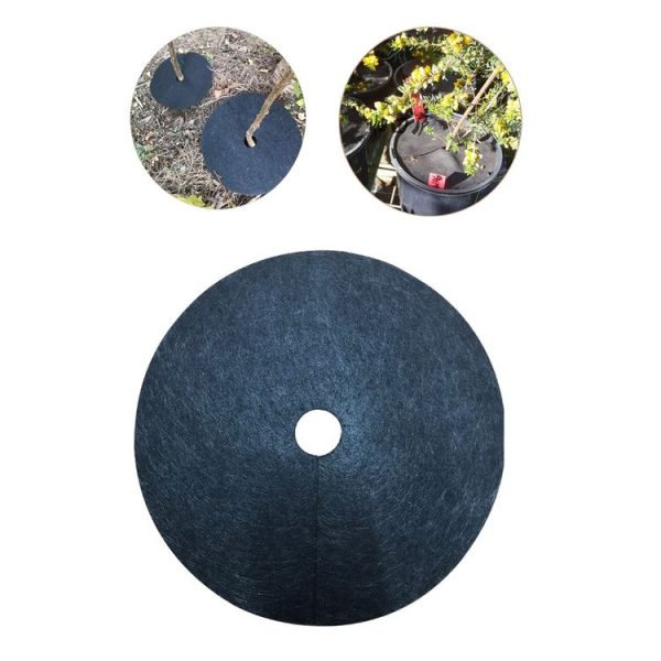42x5cm Ecological Anti-Grass Non-Woven Cloth Gardening Floor Cover Cloth Breathable Moisturizing Can Reduce Fruit Garden Film (Black)
