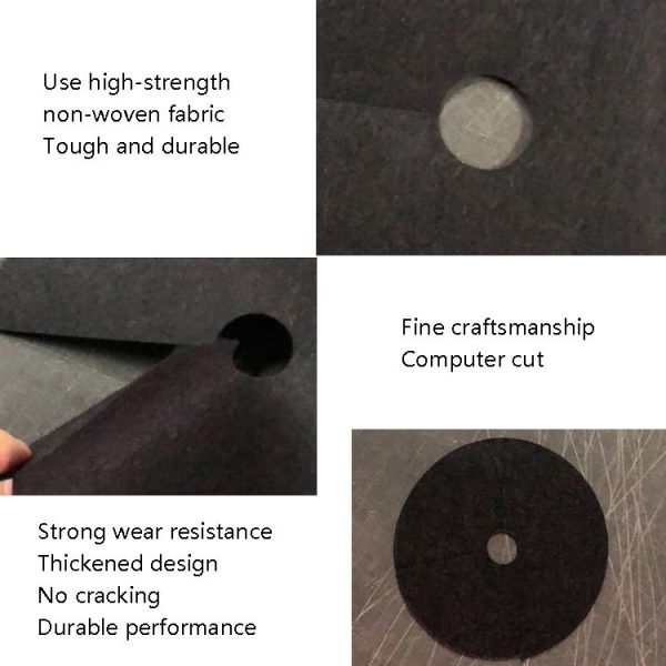 42x5cm Ecological Anti-Grass Non-Woven Cloth Gardening Floor Cover Cloth Breathable Moisturizing Can Reduce Fruit Garden Film (Black) - Image 5