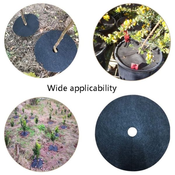 42x5cm Ecological Anti-Grass Non-Woven Cloth Gardening Floor Cover Cloth Breathable Moisturizing Can Reduce Fruit Garden Film (Black) - Image 6