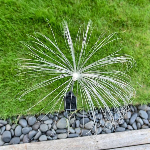 Solar Fiber Optic Jellyfish Lamp Lawn Ground Plug LED Lamp Outdoor Garden Decoration Lamp (Colorful Light) - Image 3