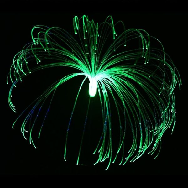 Solar Fiber Optic Jellyfish Lamp Lawn Ground Plug LED Lamp Outdoor Garden Decoration Lamp (Colorful Light) - Image 4