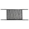 Car Ceiling Storage Net Bag Draw Rope Double-Layer Zipper Car Storage Net Pocket (80x55cm)