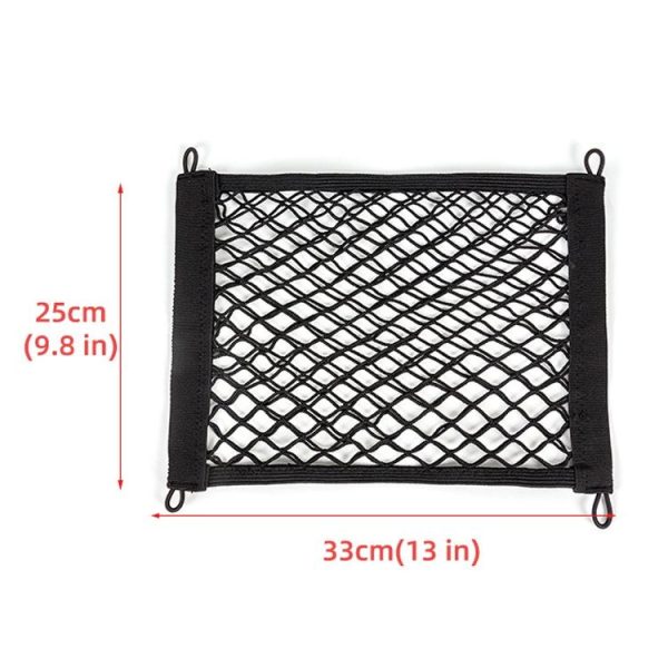 BL-210330 Car Door Net Bag Car Stretch Storage Bag Trunk Fire Extinguisher Side Net, Style: 35x25cm Fine Net - Image 3