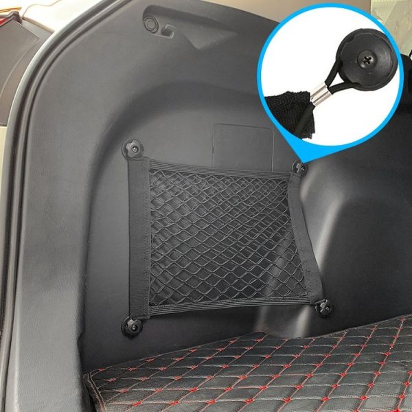 BL-210330 Car Door Net Bag Car Stretch Storage Bag Trunk Fire Extinguisher Side Net, Style: 35x25cm Fine Net - Image 5