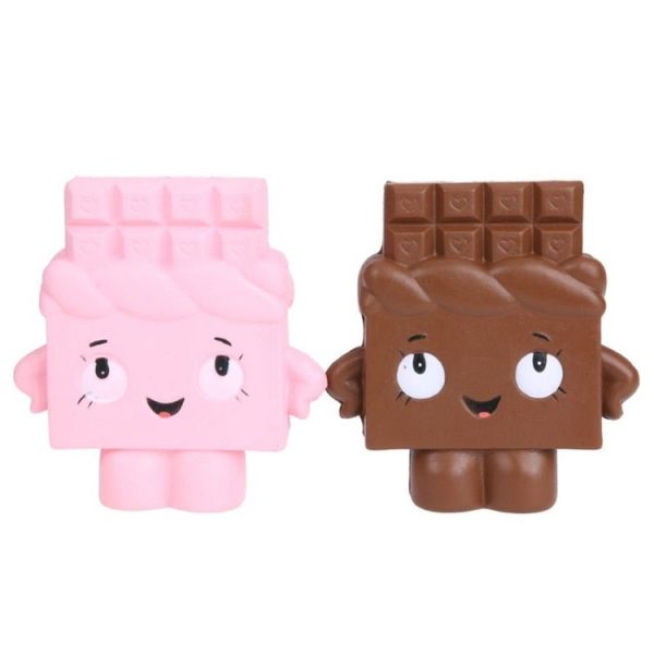2 PCS TTPU1225 Slow Rebound Cartoon Cute Chocolate Decompression Toy (Brown) - Image 2