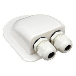 Solar Photovoltaic Plastic Bracket ABS Photovoltaic Car Roof Waterproof Junction Box (White)