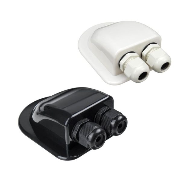 Solar Photovoltaic Plastic Bracket ABS Photovoltaic Car Roof Waterproof Junction Box (White) - Image 2