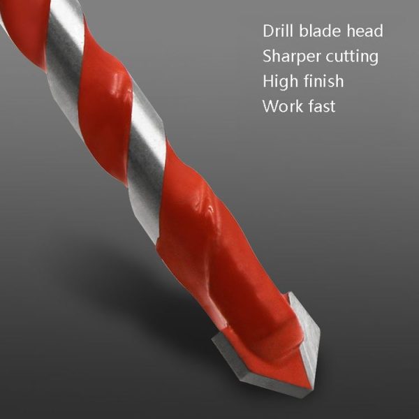 Ceramic Triangle Handle Metal Flashlight Drill Bit, Size: 8mm - Image 3