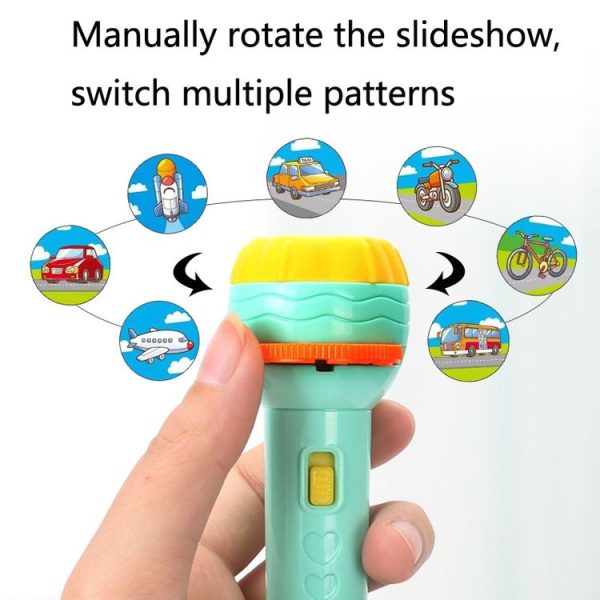 3 Sets Children Early Education Luminous Projection Flashlight, Specification: Purple + 40 Patterns - Image 4
