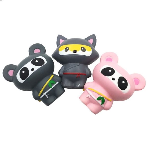 2 PCS TTPU1054 Cute Cartoon Animal Slow Rebound Decompression Toy (Fox Gray) - Image 2