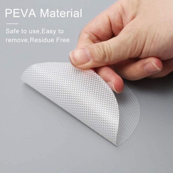 12 PCS / Pack 10cm Bathroom Steps Round PEVA Non-Slip Stickers (White) - Image 6