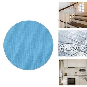 20 PCS / Pack 10cm Bathroom Steps Round PEVA Non-Slip Stickers (Blue)