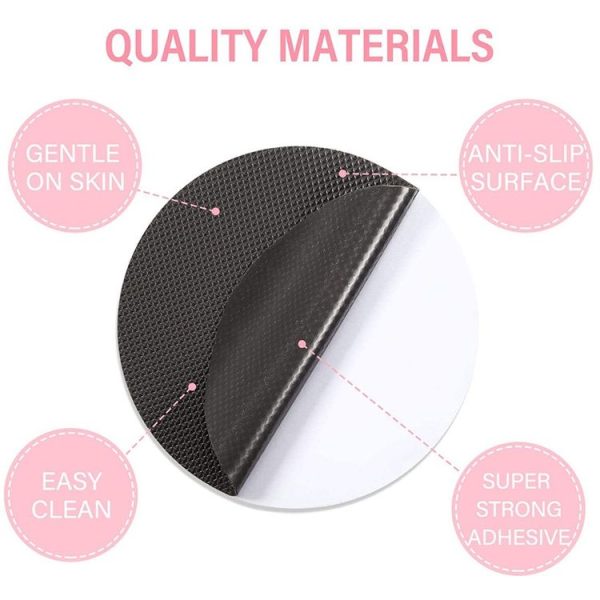 20 PCS / Pack 8cm Bathroom Steps Round PEVA Non-Slip Stickers (Black) - Image 3