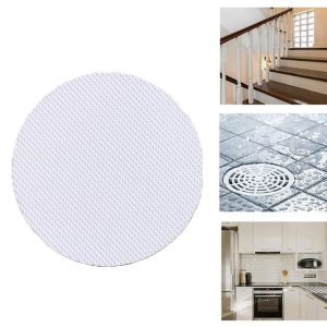 20 PCS / Pack 15cm Bathroom Steps Round PEVA Non-Slip Stickers (White)