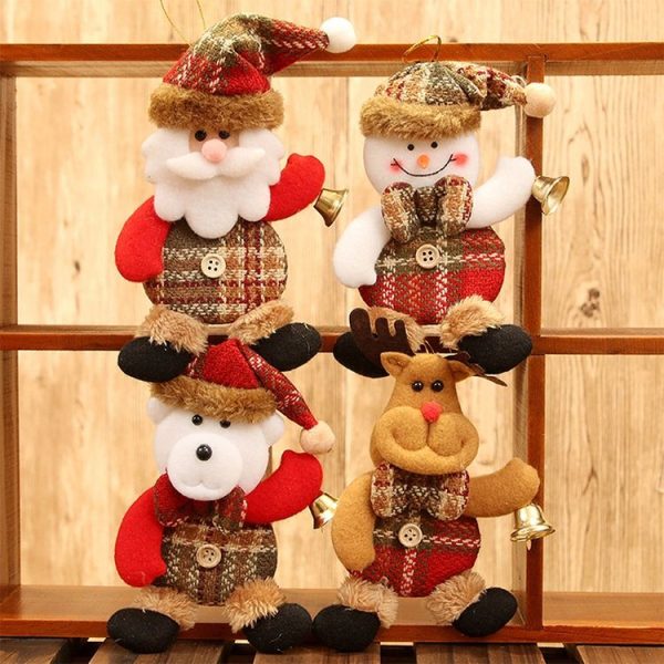 Christmas Home Decor Hanging Onaments Dolls Christmas Tree Decorations (Old Man) - Image 3