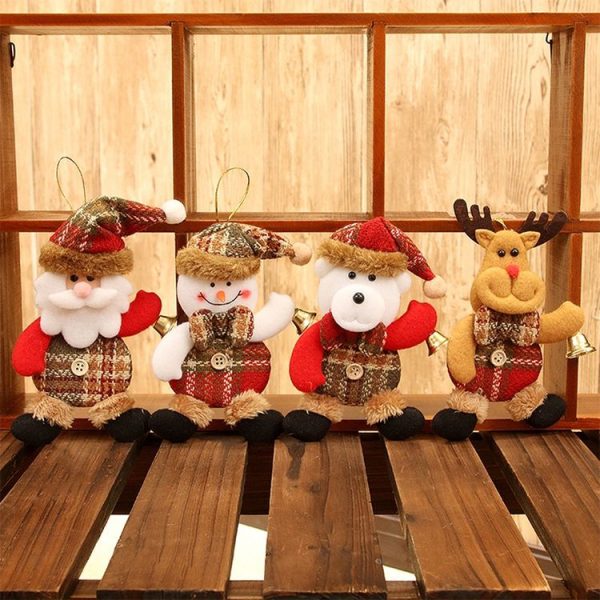 Christmas Home Decor Hanging Onaments Dolls Christmas Tree Decorations (Old Man) - Image 4