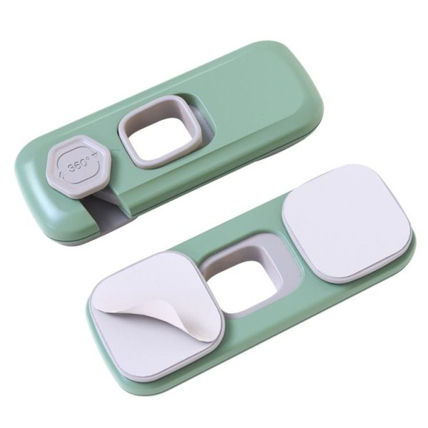 Children Anti-pinch Hand-opening Door Safety Lock (Green) - Image 3