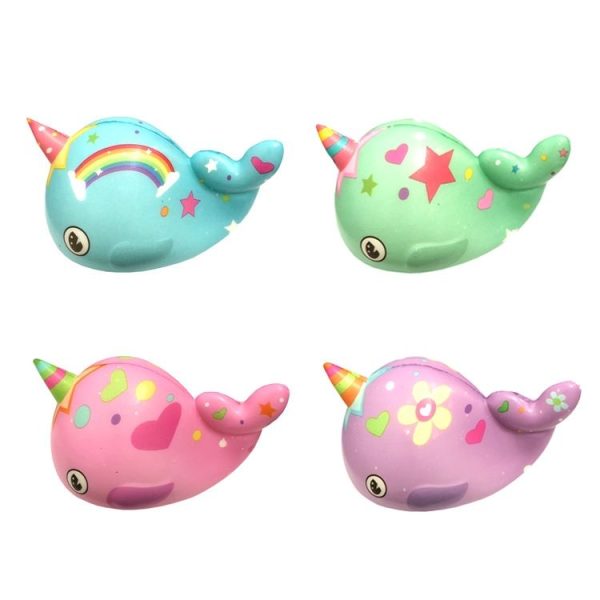 2 PCS TTPU1210 Color Printing Whale Slow Rebound Decompression Toy (Blue) - Image 2