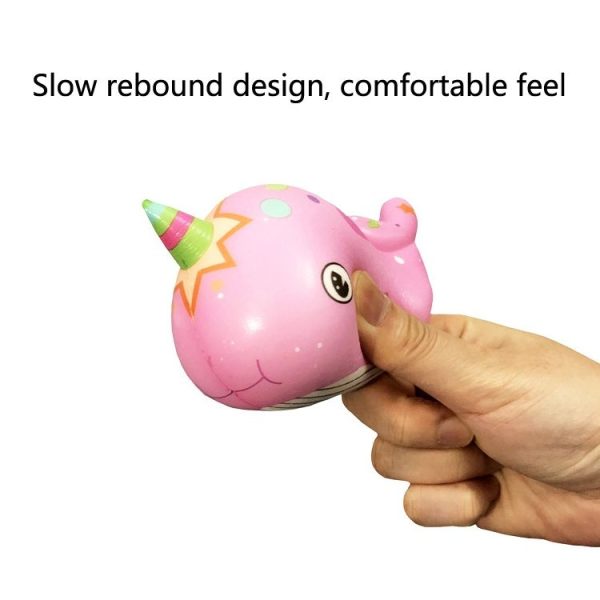 2 PCS TTPU1210 Color Printing Whale Slow Rebound Decompression Toy (Blue) - Image 7