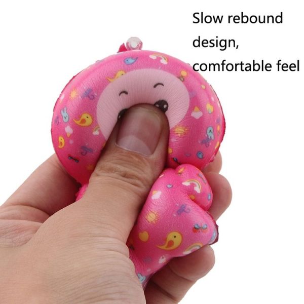 2 PCS TTPU1252 Color-Printed Smiley Face Doll Slow Rebound Decompression Toy (Pink) - Image 4