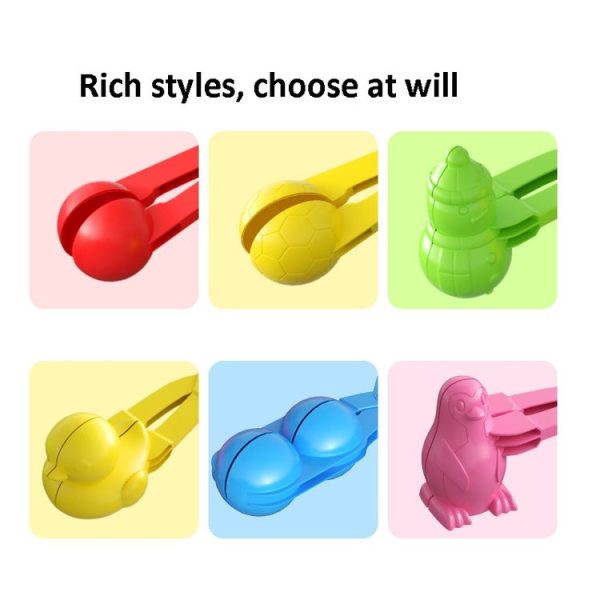 3 PCS Stainless Steel Shovel Children Winter Outdoor Playing With Snow Grippers Snowball Fight Tools, Random Color Delivery - Image 4