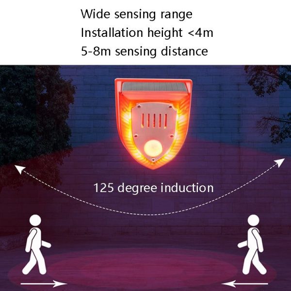 N911M Solar Animal Repeller Outdoor Sound And Light Alarm, Specification: with Induction - Image 3
