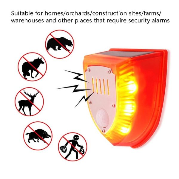 N911M Solar Animal Repeller Outdoor Sound And Light Alarm, Specification: Timing Model - Image 7