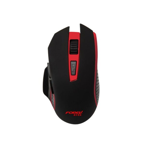 FOREV FV-W3 4 Keys Notebook Wireless Mouse RGB Colorful Luminous Mouse (Black)