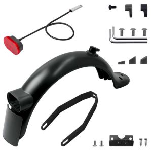 X0130 Electric Scooter Rear Fenders Bracket Tail Light Screw Cap Tool Set For Xiaomi Mijia M365 Pro 2 (Black Suit)