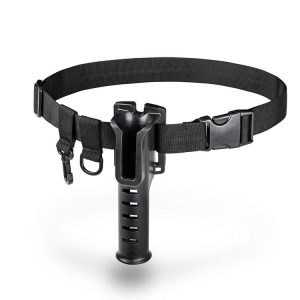 Fishing Rod Waist Belt Rod Holder Fishing Rod Waist Support (28157-B Black)