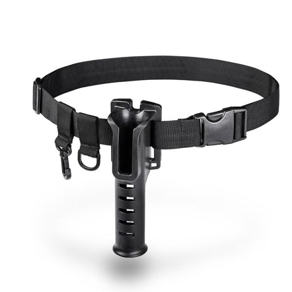 Fishing Rod Waist Belt Rod Holder Fishing Rod Waist Support (28157-B Black)