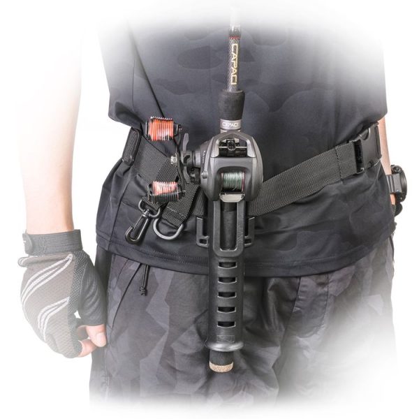 Fishing Rod Waist Belt Rod Holder Fishing Rod Waist Support (28157-B Black) - Image 8