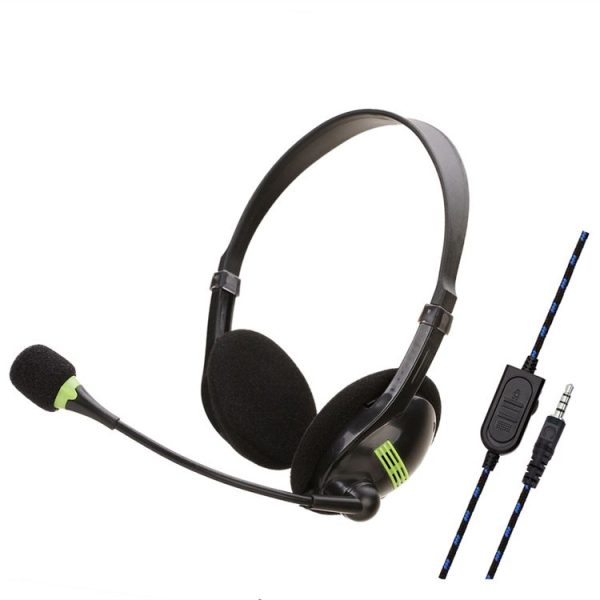 SOYTO SY440MV Teaching Office Network Class Student Education Computer Headset, Style: Black PS4