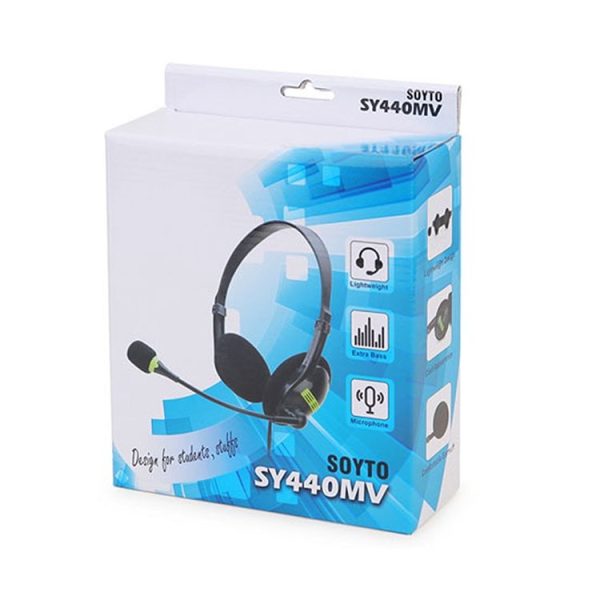 SOYTO SY440MV Teaching Office Network Class Student Education Computer Headset, Style: Black PS4 - Image 8