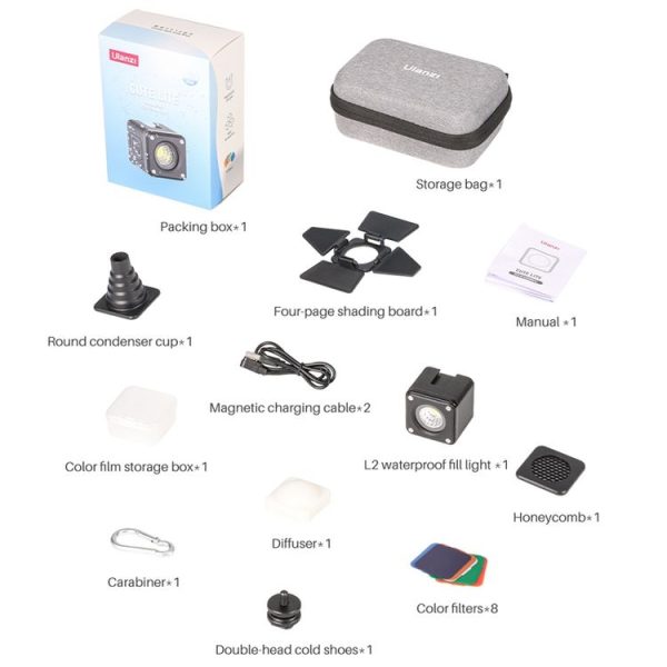 Ulanzi L2 Cute Lite Submersible-Level High-Brightness Long-Life Fill Light (Black) - Image 7