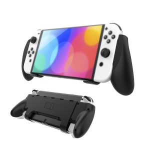 JYS NS218 Multifunctional Game Console Integrated Protective Case With Grip For Switch OLED (Black)