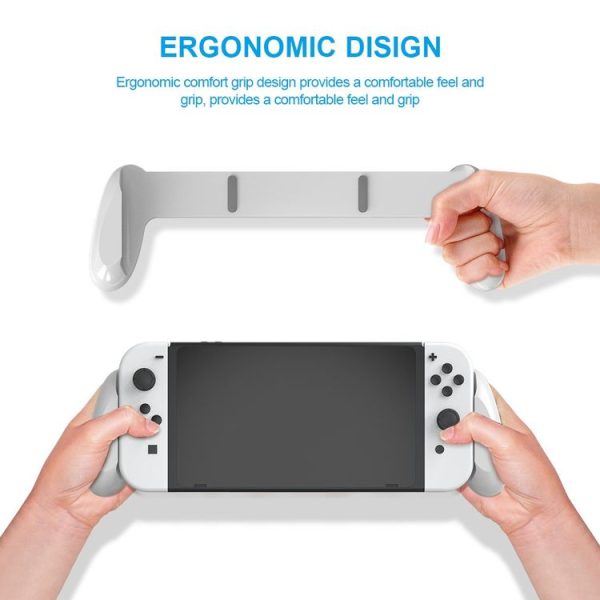 JYS NS217 Host Handle With Game Card Storage For Switch OLED (White) - Image 4