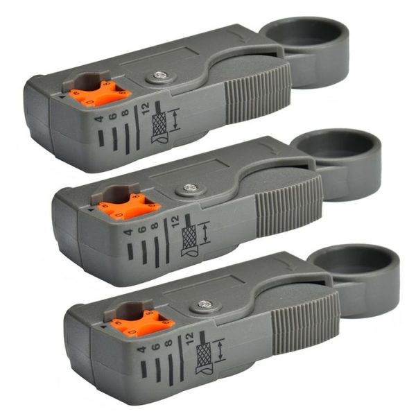 3 PCS Coaxial Cable Stripper Stripping Pliers Cable Stripping Tool (1024)
