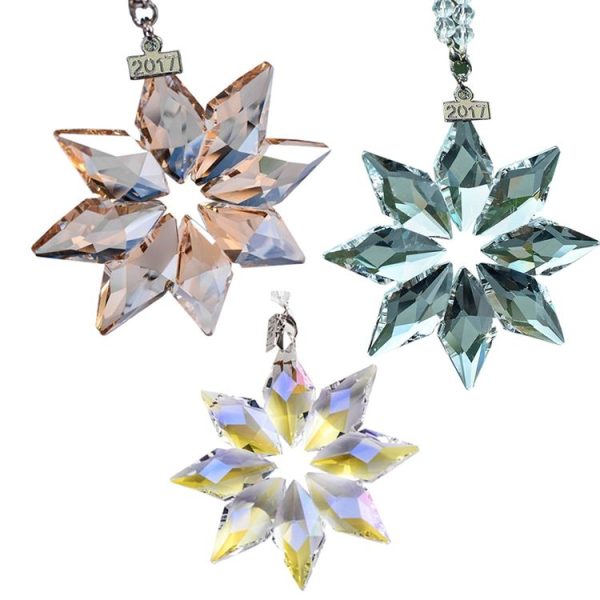 7028 Crystal Snowflake Car Pendant Decoration, Colour: Transparent - Image 2
