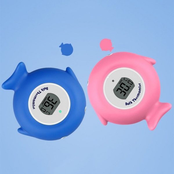 2 PCS Little Fish Baby Bath Electronic Thermometer Bathtub Pool Water Thermometer (Blue) - Image 2