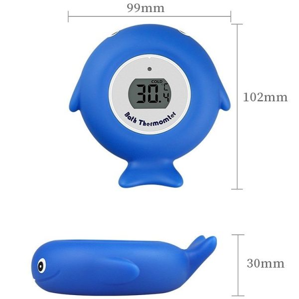 2 PCS Little Fish Baby Bath Electronic Thermometer Bathtub Pool Water Thermometer (Blue) - Image 3