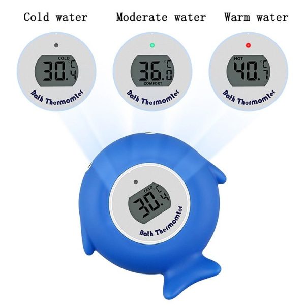 2 PCS Little Fish Baby Bath Electronic Thermometer Bathtub Pool Water Thermometer (Blue) - Image 6