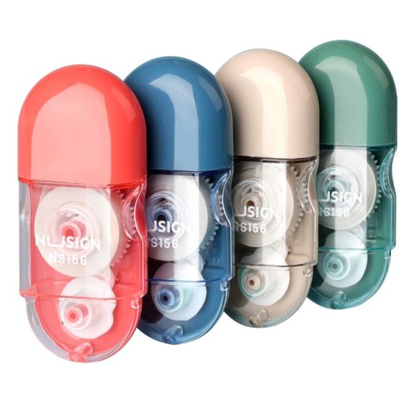5 PCS Deli NS156 6m Portable Mini Correction Tape (Random Color) - Image 2