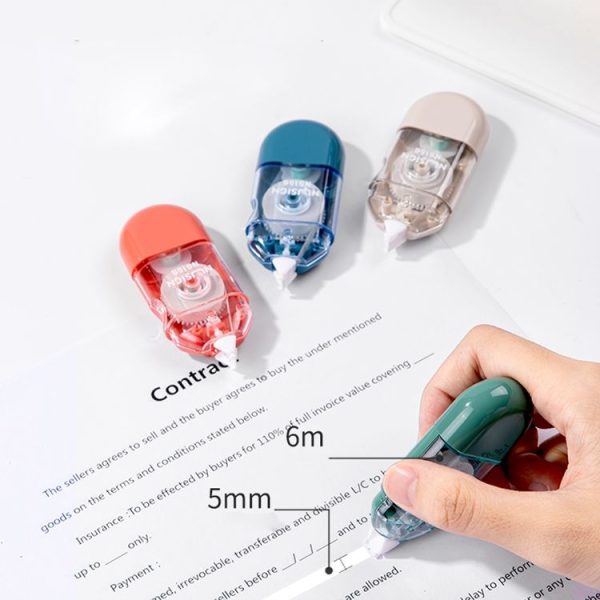5 PCS Deli NS156 6m Portable Mini Correction Tape (Random Color) - Image 6